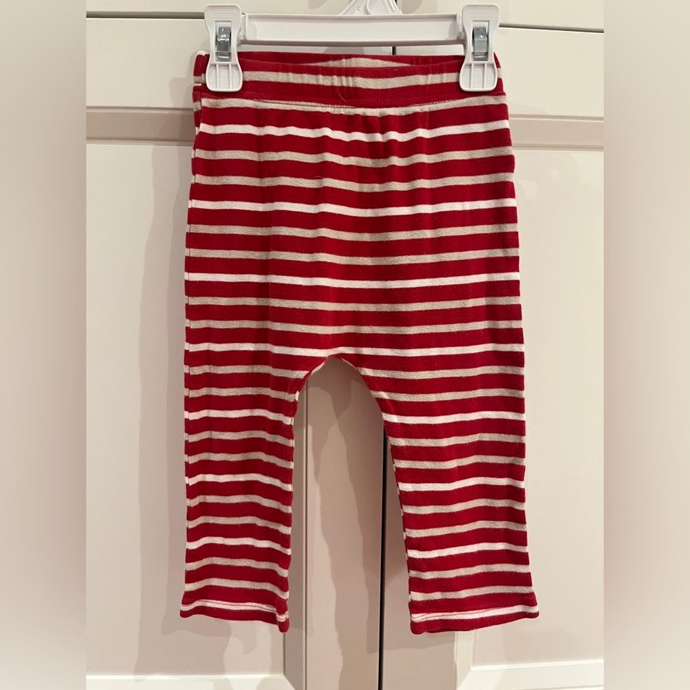 4/$20 OLD NAVY Candycane striped pants 18-24 months